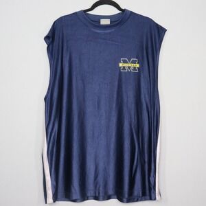 Vintage Michigan Wolverines Pro Player Tank Top Mens XL Blue NCAA Sleeveless 90s